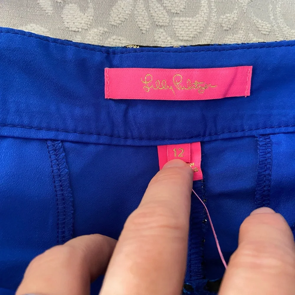 NWT Lilly Pulitzer callahan high rise shorts blue grotto sz 12